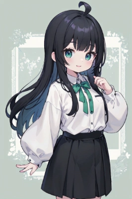 アホ毛の女の子