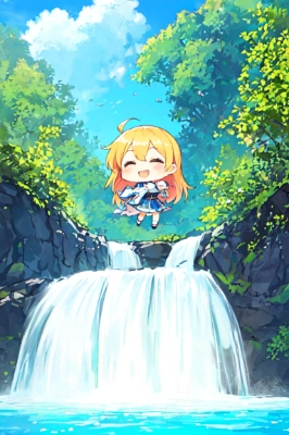 滝と妖精