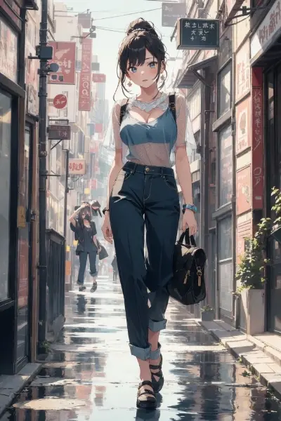 街角の、お洒落なあの女性