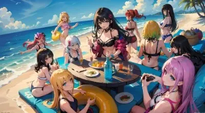 みんなで一緒に海に行く