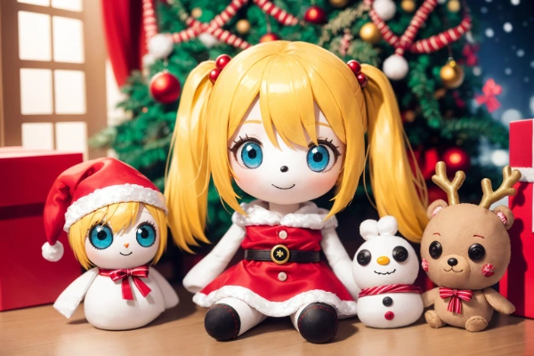 うちの子ぬいぐるみ　金髪ちゃん　クリスマス