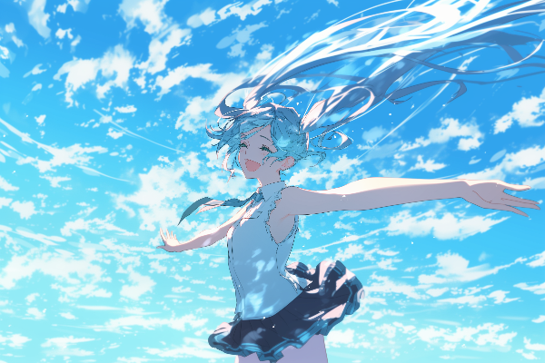 早朝のミクさん