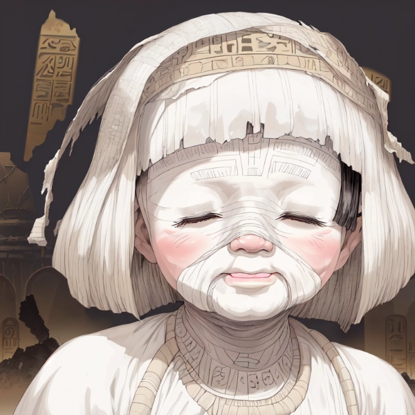 遺跡にて若干のミイラ化