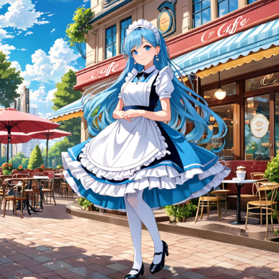 お昼のカフェ