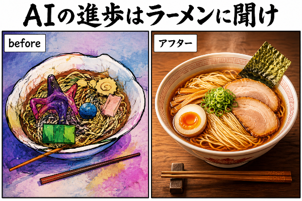 「AIの進歩はラーメンに聞け」