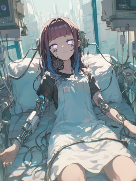 余命いくばくもないサイボーグ娘