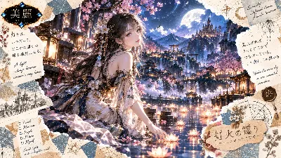 月夜に灯る優しい願いの詩