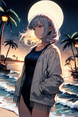 星降るビーチ