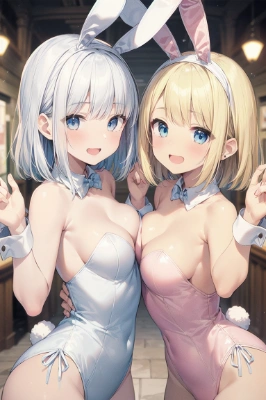 乳合わせバニー