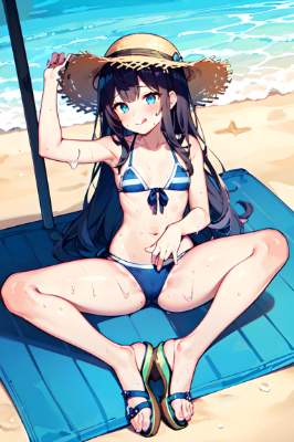 ビーチ少女
