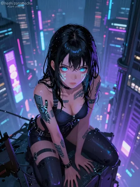 ネオンの雨に溶ける影 - Neon Rebellion in the Rain