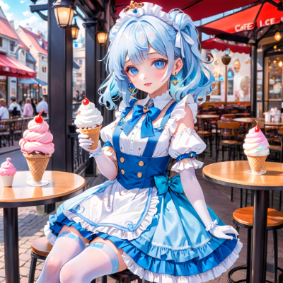 午後のカフェにて