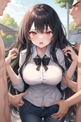 練習(学生を囲んで)