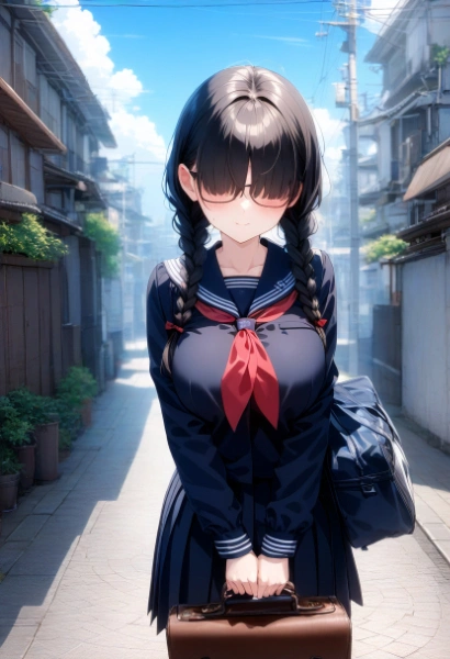 三つ編みちゃん