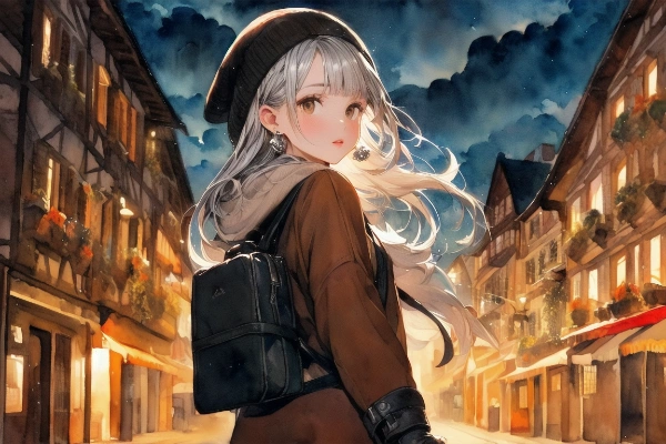 幽天 （ぼやけ強め水彩 / 透明水彩）