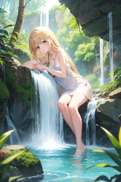 美少女　滝