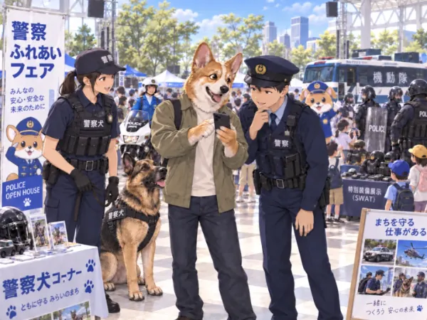 犬スマホさんと警察官のスマホ共有