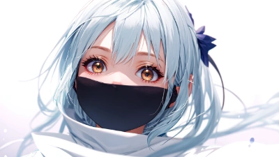 黒マスク。えっ！