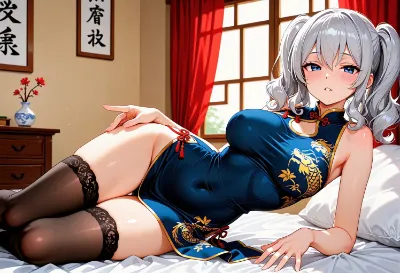 チャイナ服着た鹿島