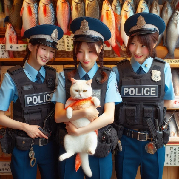 捕まっちゃった