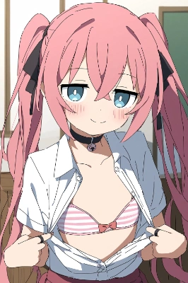 誘惑ピンクツインテちゃん