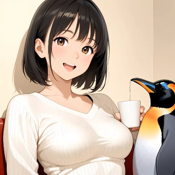 ペンギンと晩酌