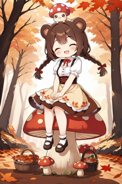 熊耳少女と不思議なキノコ