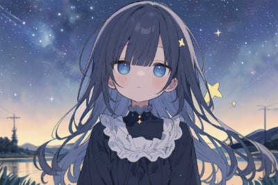 題名　星降る夜の女の子(多投稿)