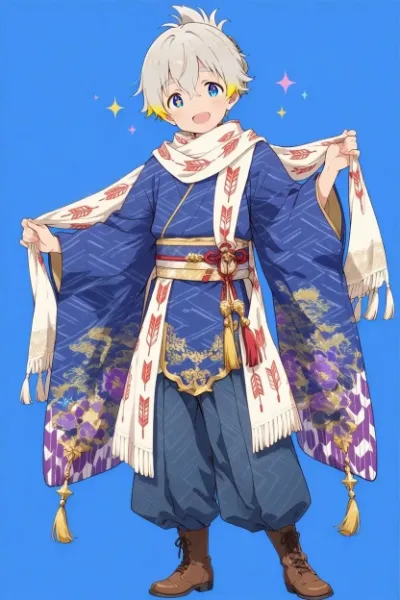 お召しものまで和柄になってしまった。