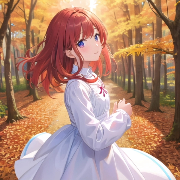 少女と紅葉狩り