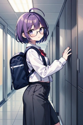 紫髪の女の子