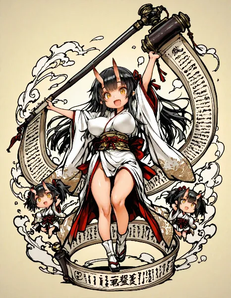 鬼娘の巻物乱舞