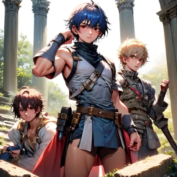 ゲームキャラのコスプレをしている実況者風の男性達！！その2