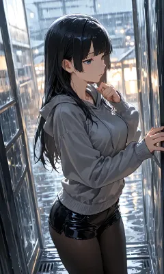 雨に降られて