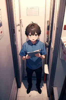 青い紙