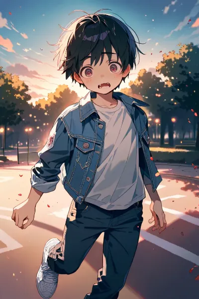 謎の少年と謎の青年（ＪＳちゃん）