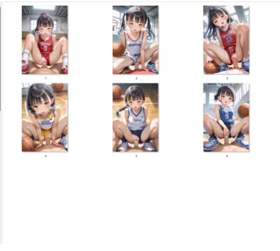 【サンプル】バスケ部〇リJ〇ちゃんたちに騎乗位中〇し（6枚）