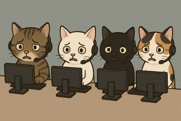 クレーム対応中