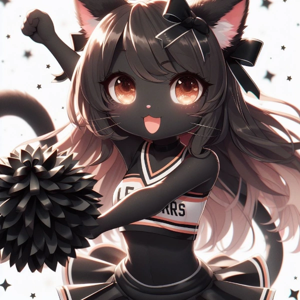 黒猫のチアリーダー
