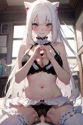 「手でハート」＠クラレッタちゃん