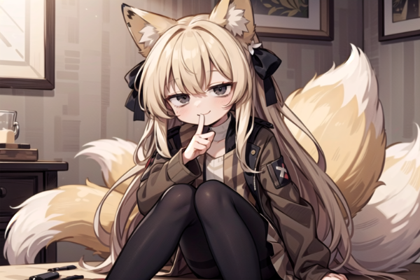 室内　狐耳　秘密