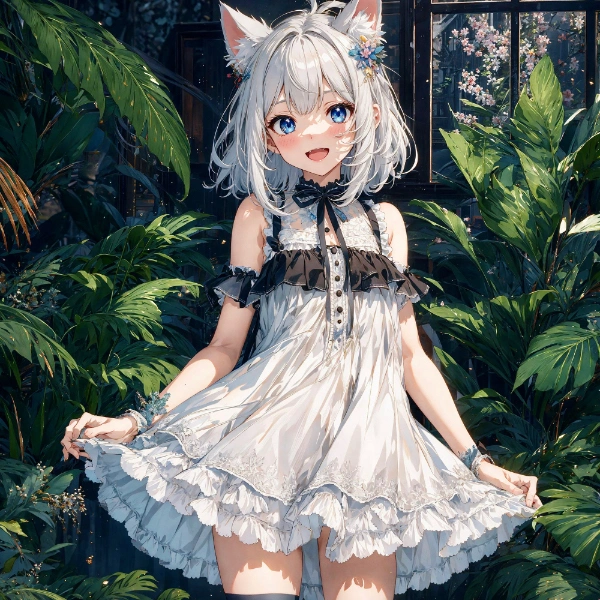 けもみみ✖︎ふりふりワンピ🐾