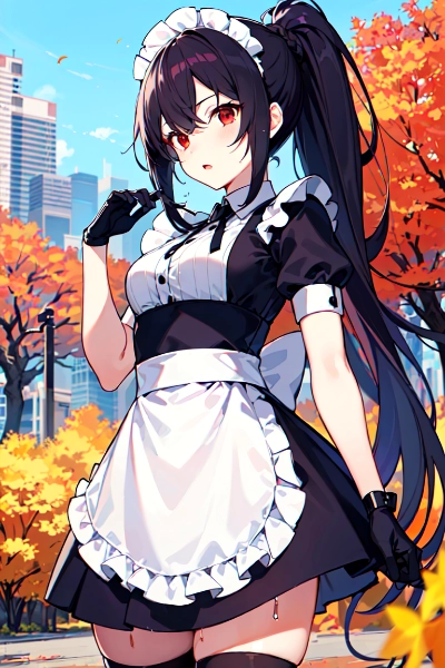 ミニスカメイドさん