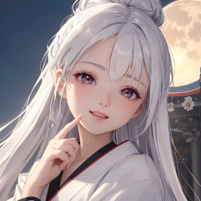 微笑む月夜の神秘