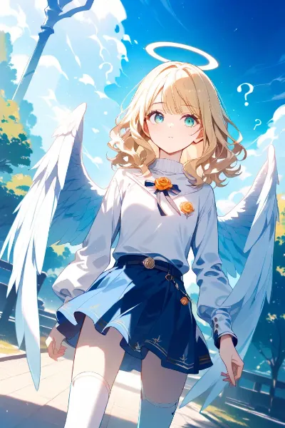 天使と少女（ＪＳちゃん）
