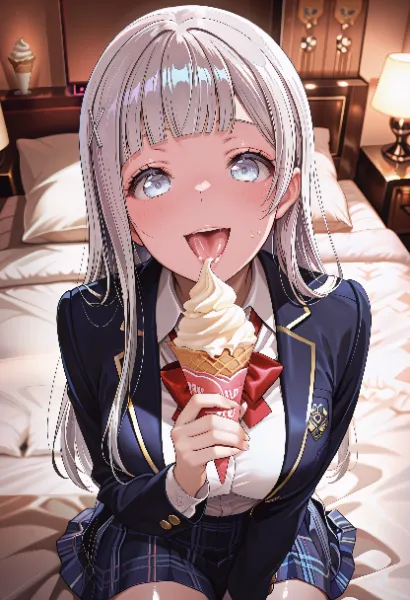 少女の甘い深夜のひと時