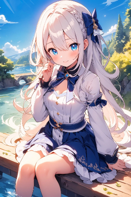 川のほとりで