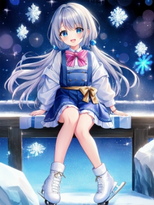 氷の世界の女の子