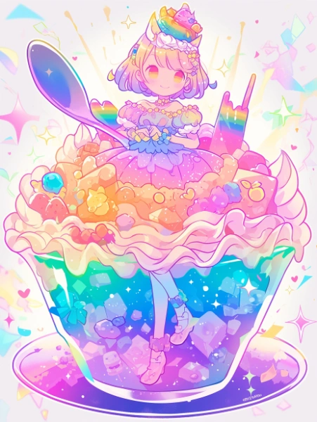 No.1123 レインボーパフェプリンセス