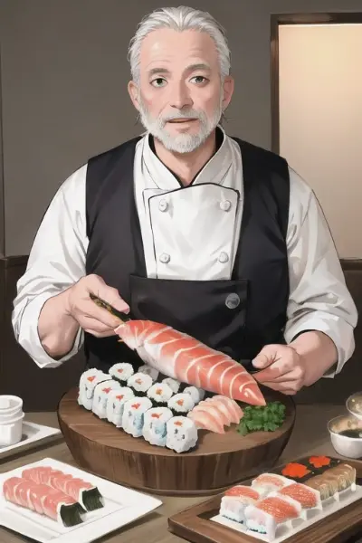 鯉寿司職人の鯉池さん